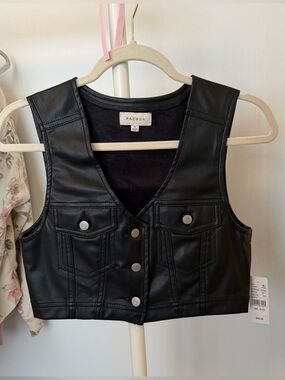 NWT Pacsun leather vest/Tank